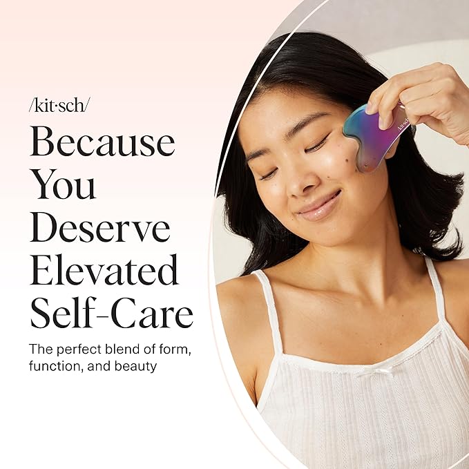 Kitsch Stainless Steel Guasha Tool for Face, Iridescent
