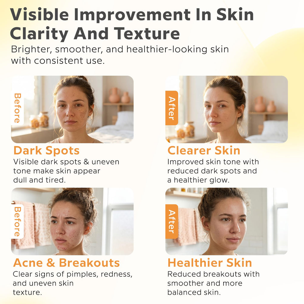 Dermacyl Vitamin C Serum for Face - Peptides C Serum with Hyaluronic Acid - All-in-One Vitamin Formula for Anti Aging, Hydration, Firms, Lifts, Targets Age spots - Fine Lines & Wrinkles