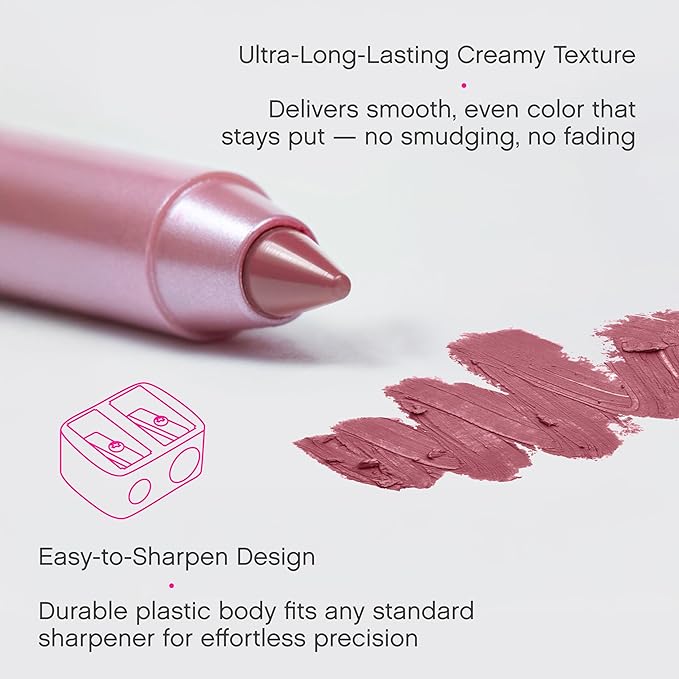 Vivienne Sabó Gel Lipliner Le Grand Volume Sharpenable, Long-Lasting Smudge-Proof Lip Liner & All-Over Lip Color, Creamy Precision Formula, Comfortable Wear, 03 Cold nude