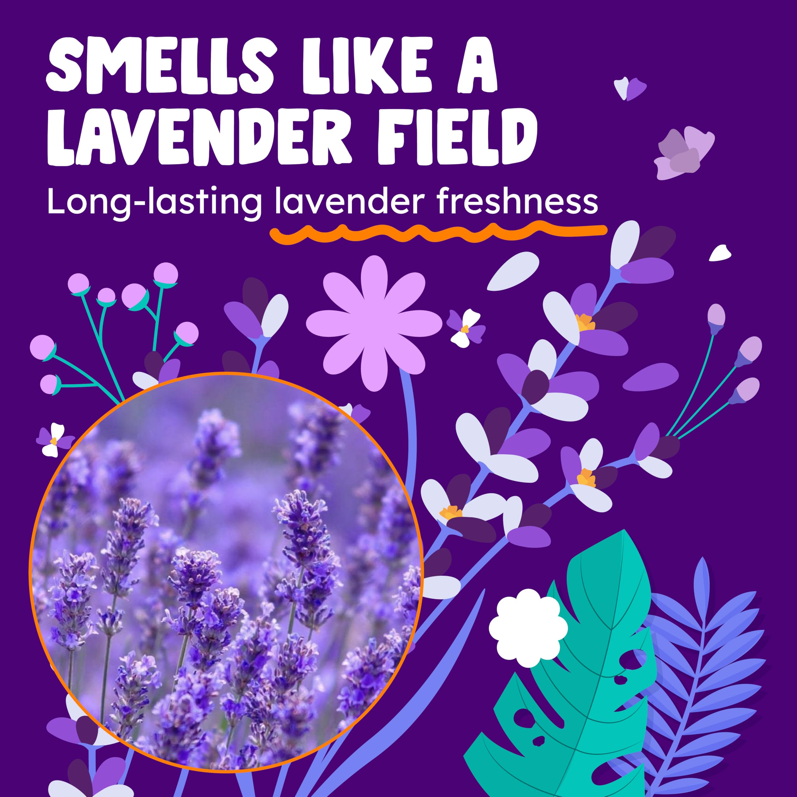 Originally Yellow Plant-Derived Hand Soap Infused with Organic Lavender | Gentle Hand Soap | Soap (64 Fl Oz (1 Pack), Lavender)