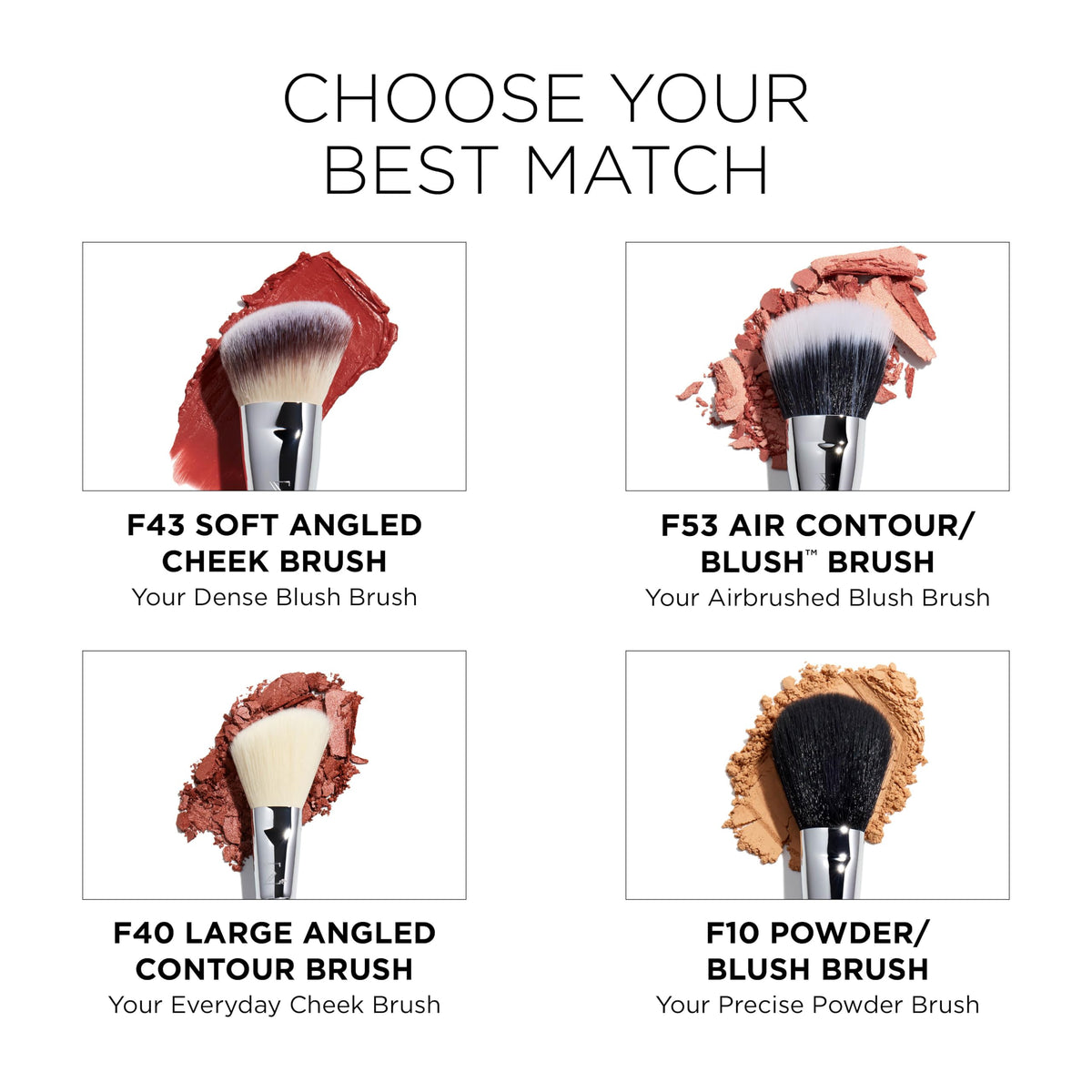 Sigma Beauty F53 Air Contour/Blush™ Brush, Soft Angled Bronzer Makeup Brush