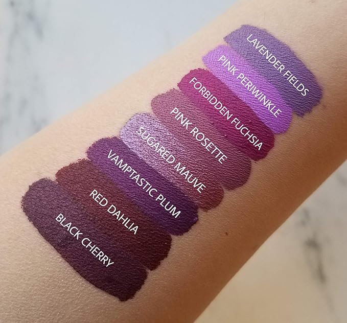 Aromi Pink Periwinkle Matte Liquid Lipstick, Purple Lilac Shade