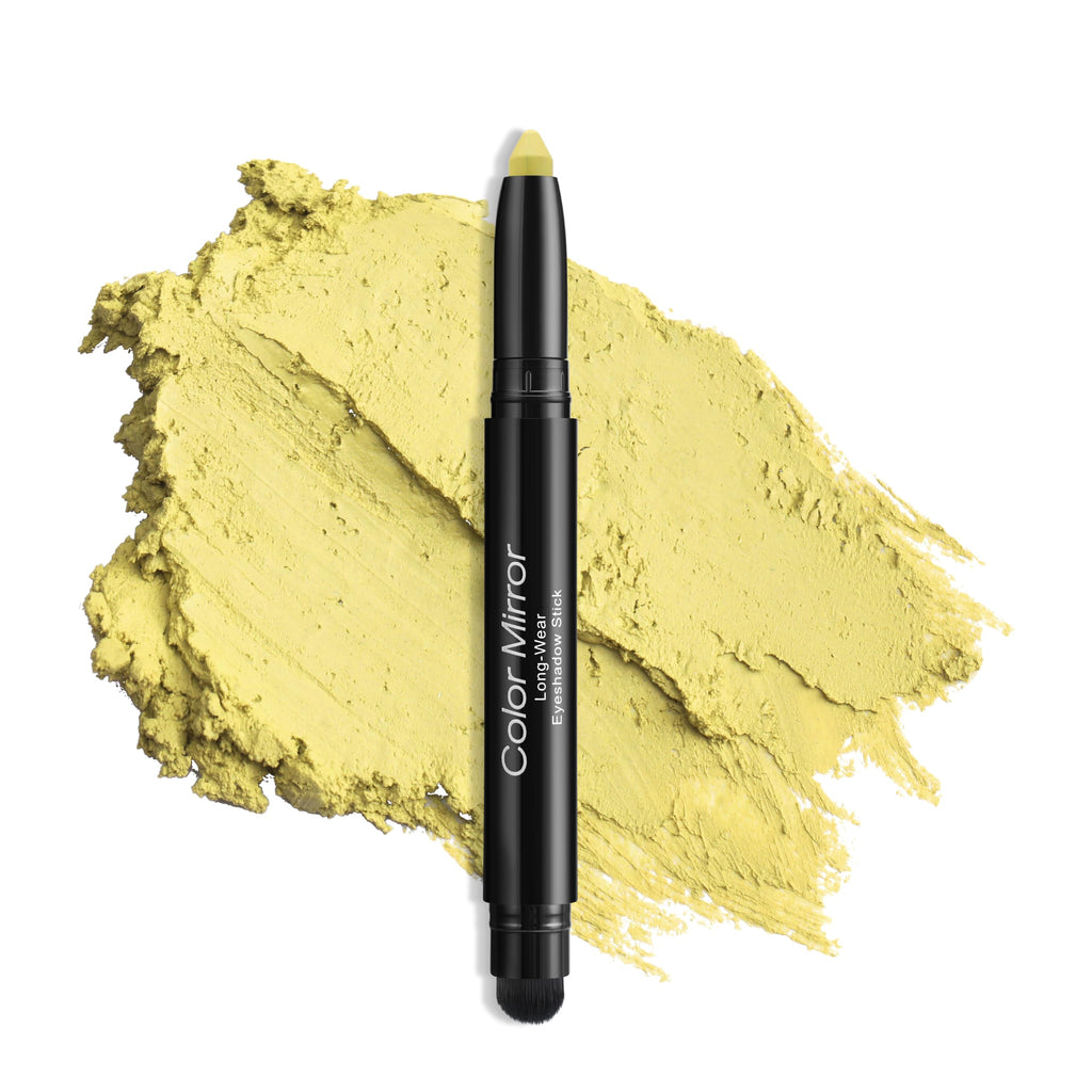 Color Mirror Cream Waterproof Hypoallergenic Eyeshadow Stick, long wear Metallic Glitter Matte Eye Shadow Pencil With Makeup Brush, Eye Brightener, 60 Daisy Matte