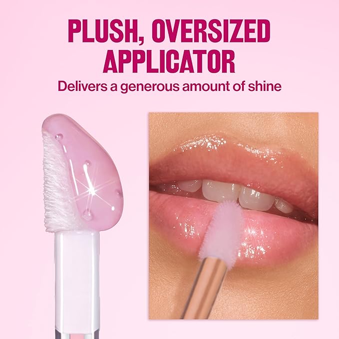 REVLON Super Lustrous Glimmer Lip Oil, 001 Candy Hearts, 0.13 fl oz