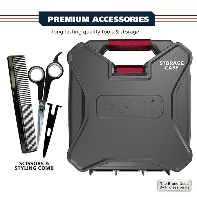 Wahl USA Pro Ultra Quiet Torque Corded Hair Clipper, Metal Housing