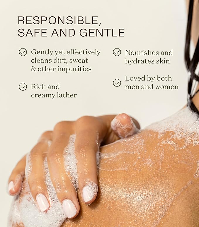 Ingreendients Moisturizing Body Wash For Sensitive, Dry & All Skin Types - pH Balanced, Natural, Organic, Non-Toxic, Vegan, Sulfate-Free, Paraben-Free, Gluten-Free (16 FL. OZ)