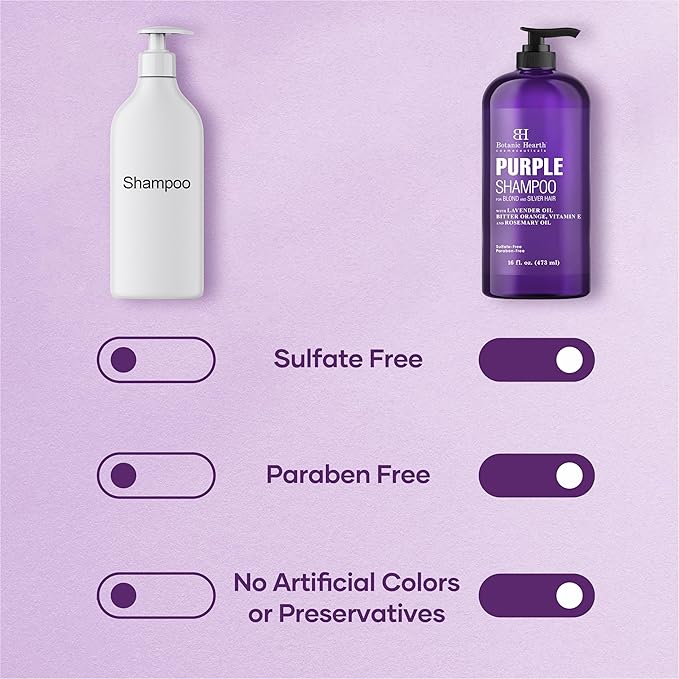 Botanic Hearth Purple Shampoo -16 Fl oz Each