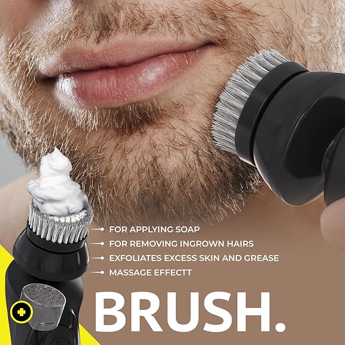 MANECODE® 7-in-1 Electric Razor for Men - Shaver with Floating 8 Contouring Technology® and IQ Cleaning Sensor®