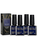 Valitic Strong Nail Glue and Strengthener for Acrylic and Press On Nails - Quick Dry Brush On Gel for Long Lasting Effect - Adhesive Nail Bond for False Nails with Tips Strengthener - 4 Pack