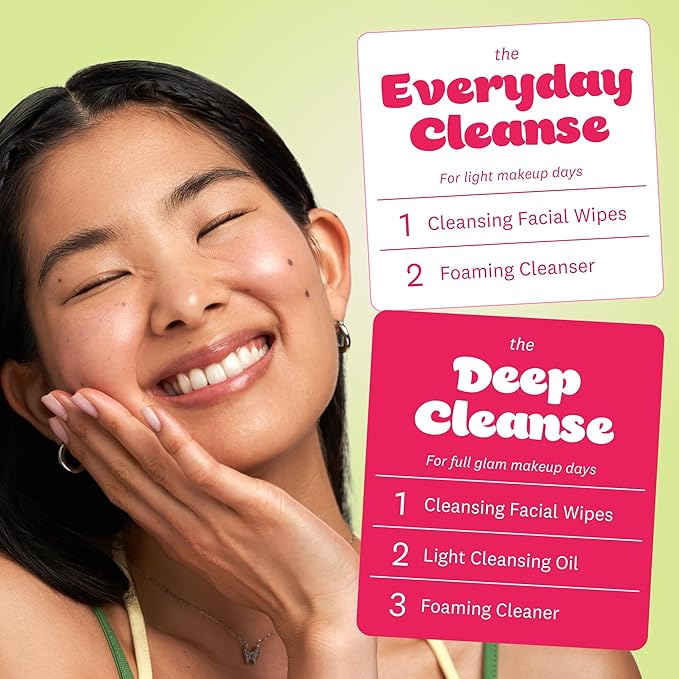 THE FACE SHOP Rice Water Bright Makeup Remover Wipes for Face, Moisturizing, Infused with Rice Extract, Disposable Cleansing Facial Wipes, 50 Count