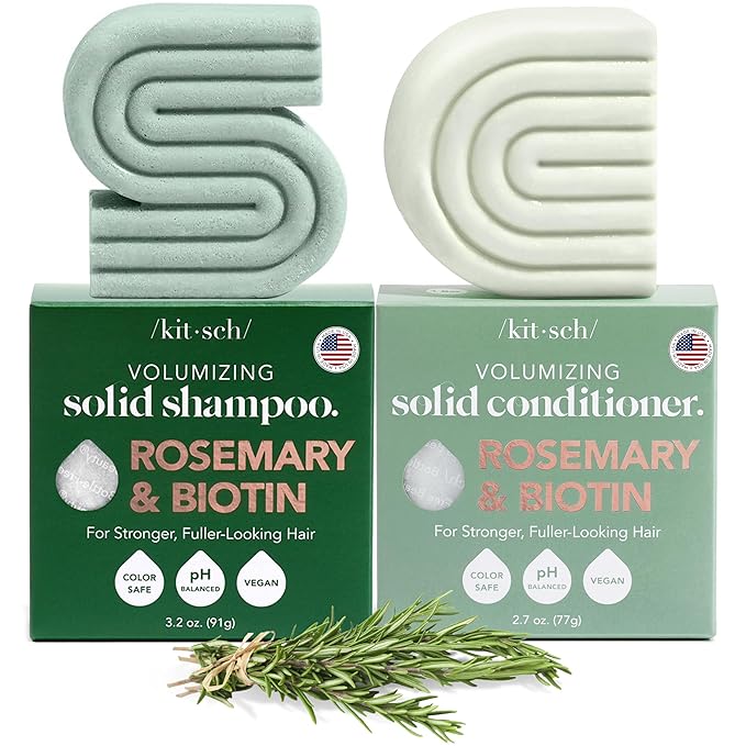 Kitsch Rosemary & Biotin Shampoo and Conditioner Set for Hair Growth