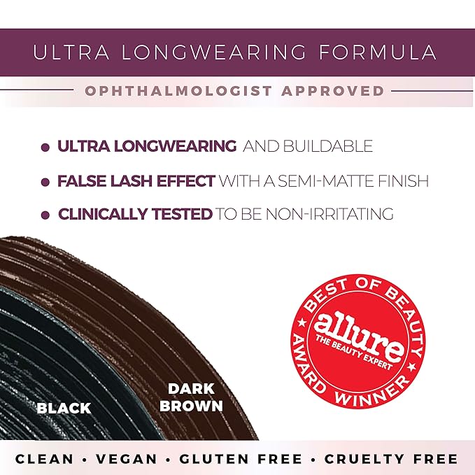 blinc UltraVolume Tubing Mascara, Volumizing & Lengthening, Dark Brown