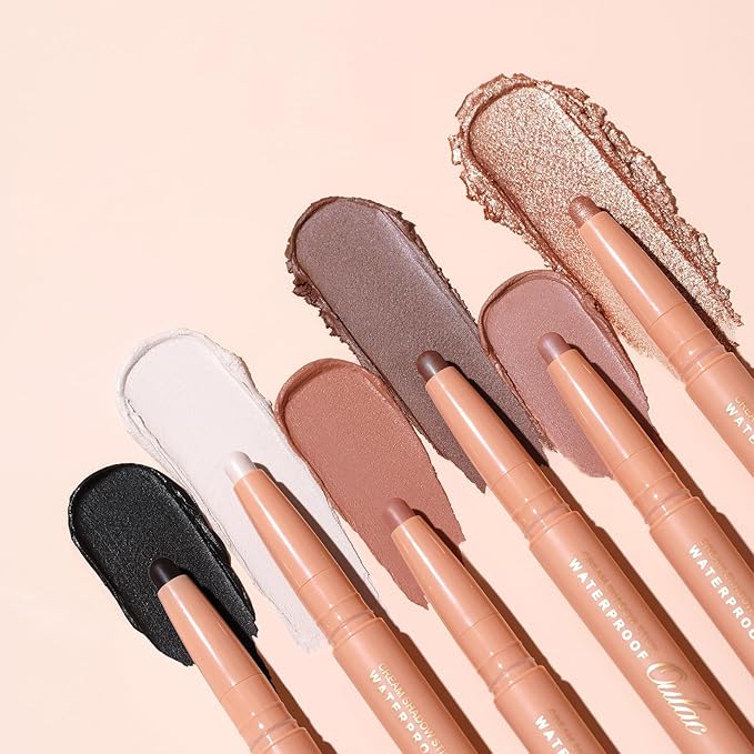 Oulac Matte Nude Eyeshadow Stick – Creamy Waterproof Twist-Up Crayon, Long Lasting Vegan & Cruelty-Free Eye Makeup, 1.25g, WA01 Nubile