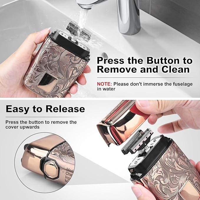 Ufree Foil Shaver and Beard Hair Trimmer Set, Men Electric Razor，Mens Gifts