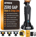 ATVOXIS Hair Trimmer for Men, Trimmers for Barbers, Zero Gapped T Liners Clippers, T Blade Trimmer, Line Up Shape Up Edgers Clippers for Men
