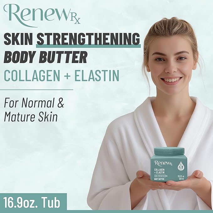 RENEW RX Collagen + Elastin Skin Strengthening Body Butter, Skincare, 16 oz