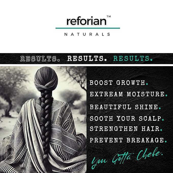 Reforian Chebe Hair Butter for Deep Moisturization, Thickening and Frizz Control, Chebe Butter for Hair Growth Made with African Hair Grease for All Hair Types of Men & Women