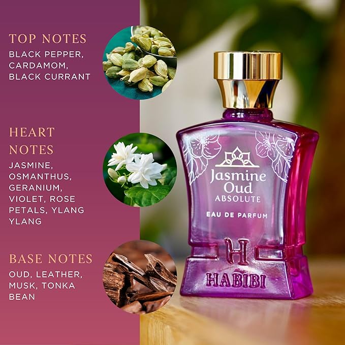 H HABIBI Jasmine Oud Absolute Eau de Parfum for Women 75 ml