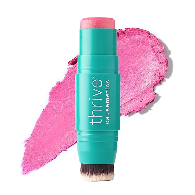 Thrive Causemetics Cream Blush Triple Threat Color Stick, Rose Shimmer