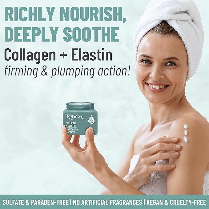 RENEW RX Collagen + Elastin Skin Strengthening Body Butter, Skincare, 16 oz