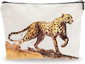 YKYENR Animals Theme Makeup Bag - Watercolor Leopard - Drawing Printing Cosmetic Bag, Toiletry Bag, Gift For Girls, Teen, Personal Care & Accessories - A16