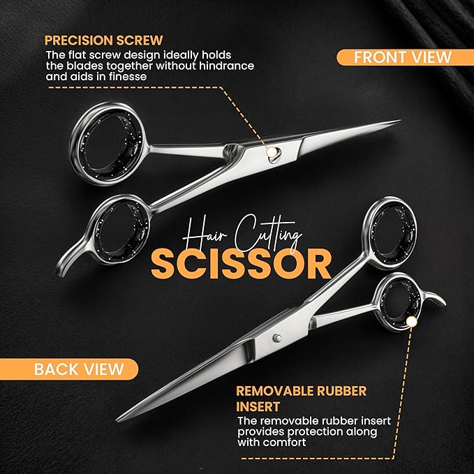 Utopia Care Hair Scissors Professional- 6.5inch Stainless Steel Hair Shears