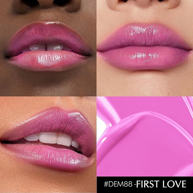 Depuplum 3Pc Brown Lipsticks Set for Women Hydrate Lipstick Glossy Moisture Lip Gloss Brown Pink Nude Color Lipsticks for Dry Lips, DM65/88/95