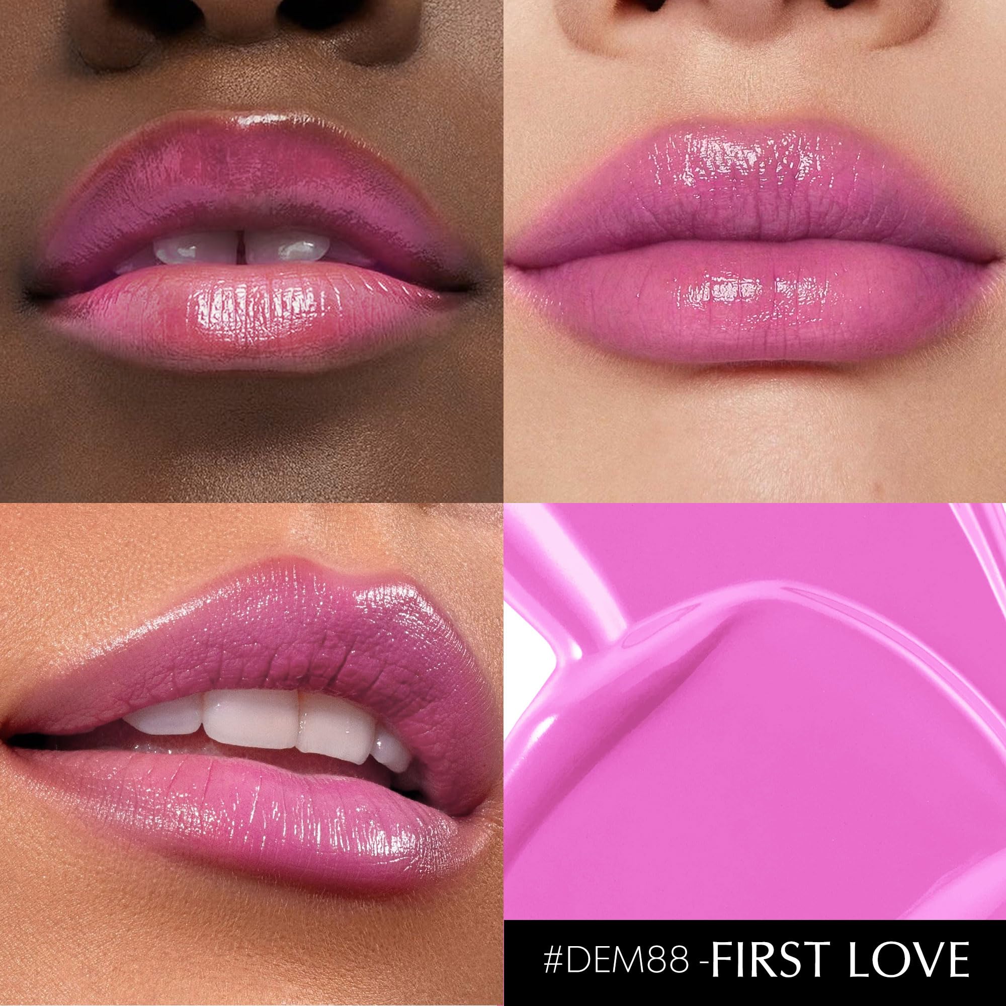 Depuplum 3Pc Brown Lipsticks Set for Women Hydrate Lipstick Glossy Moisture Lip Gloss Brown Pink Nude Color Lipsticks for Dry Lips, DM65/88/95