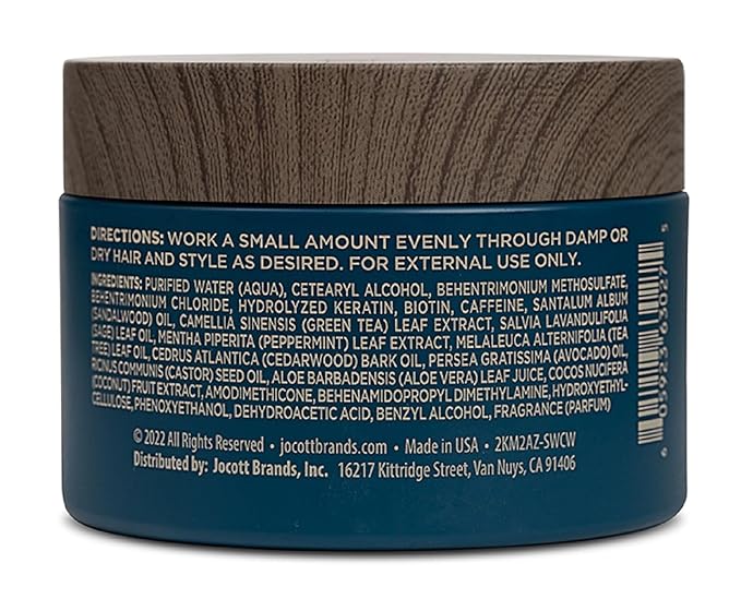 Blackstone Men's Grooming Hair Thickening Pomade - Pliable Hold with Matte Finish | Sea + Surf Scent (4 Oz, 2 Pack)