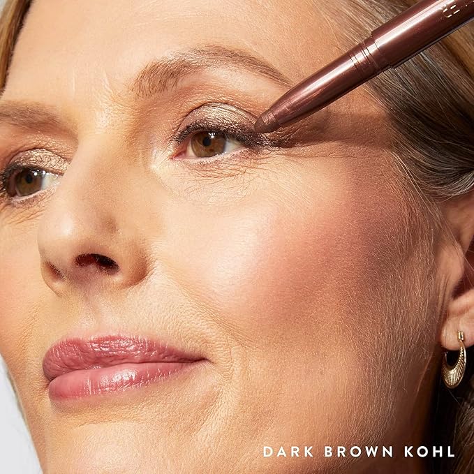 LAURA GELLER NEW YORK Kajal Longwear Kohl Eyeliner Pencil – Antique Bronze – Smooth, Blendable Application, Long-Wearing, Non-Creasing – Infused with Caffeine & Vitamin E – Built-In Sharpener