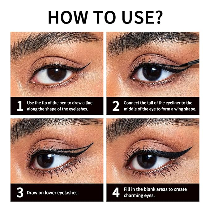 MAEPEOR Ultra-Fine Liquid Eyeliner Light Brown High-Pigmented Matte Eyeliner Pen Stay All Day Makeup with Fine Brush Tip (L02 Coffe Matte)