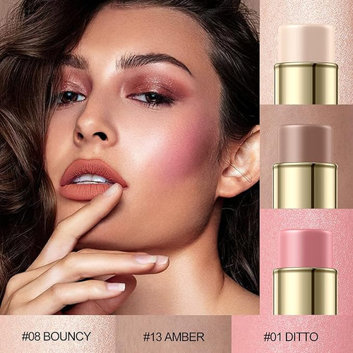 3 Pcs FAIR Contour Stick Set,Professional Makeup Kit for All Skin