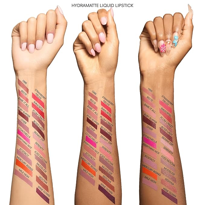 Gerard Cosmetics HydraMatte Liquid Lipstick Strawberry Fields, Pink Lipstick with Matte Finish, Long Lasting and Non Drying, Super Pigmented Fully Opaque Lip Color