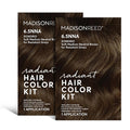 Madison Reed Radiant Hair Color Kit - 100% Gray Coverage for Resistant Gray - 6.5NNA Medium Neutral Brown (Sondrio), Permanent Hair Dye, PPD-Free & Ammonia-Free, 2 Pack