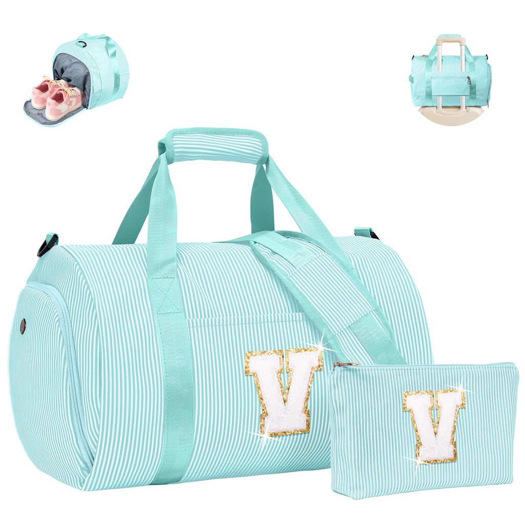 Vogewood 5 Year Old Girl Birthday Gifts, Girls Travel Duffle Bag Initial