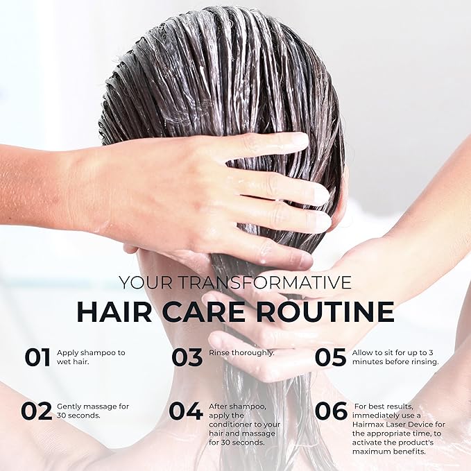 Hairmax Shampoo & Conditioner, Anti Thinning Hair Scalp Therapy 10 fl oz ea