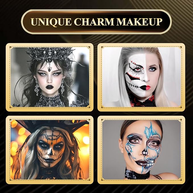 UAOE Black Lipstick Halloween Black Lip Liner Gel Eyeliner Pencil