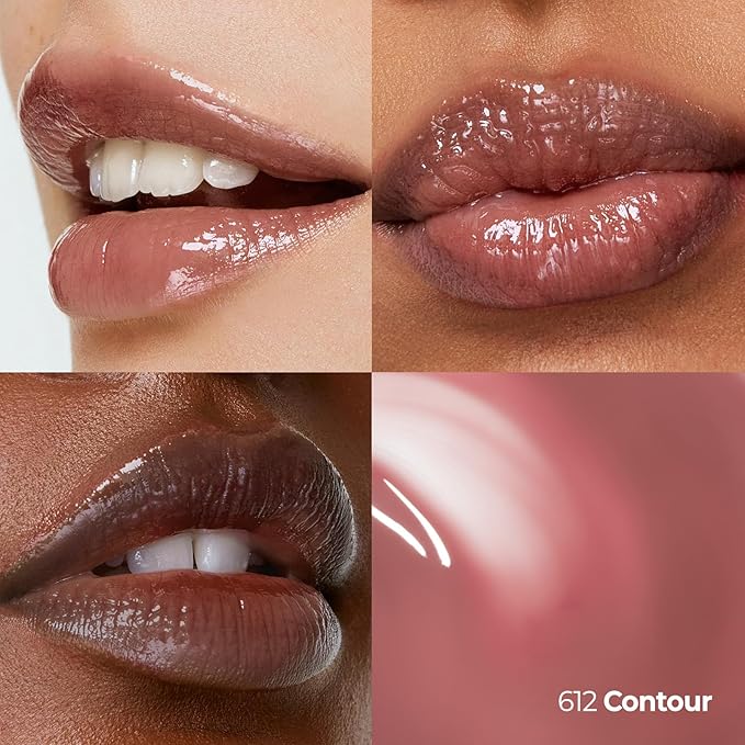 Laka Maxi Glayer Tint 3.8g/0.13oz, Glass Layer of Gloss, Ultra Glow & Vivid Layerable Pigments, High Shine Lip Oil, K-Beauty (#612 Contour)