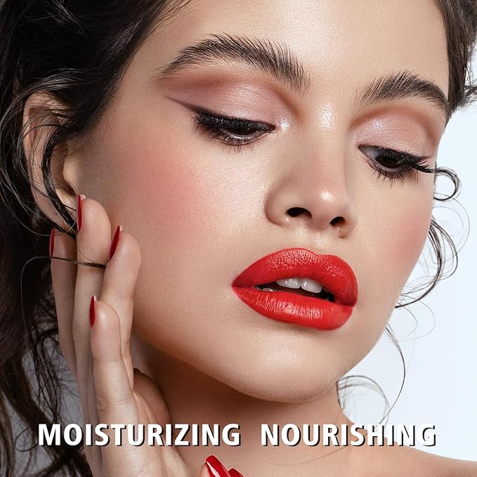 MAKI YIKA 3Pc Moisture Lipsticks for Women Nude Pink Red Lipstick