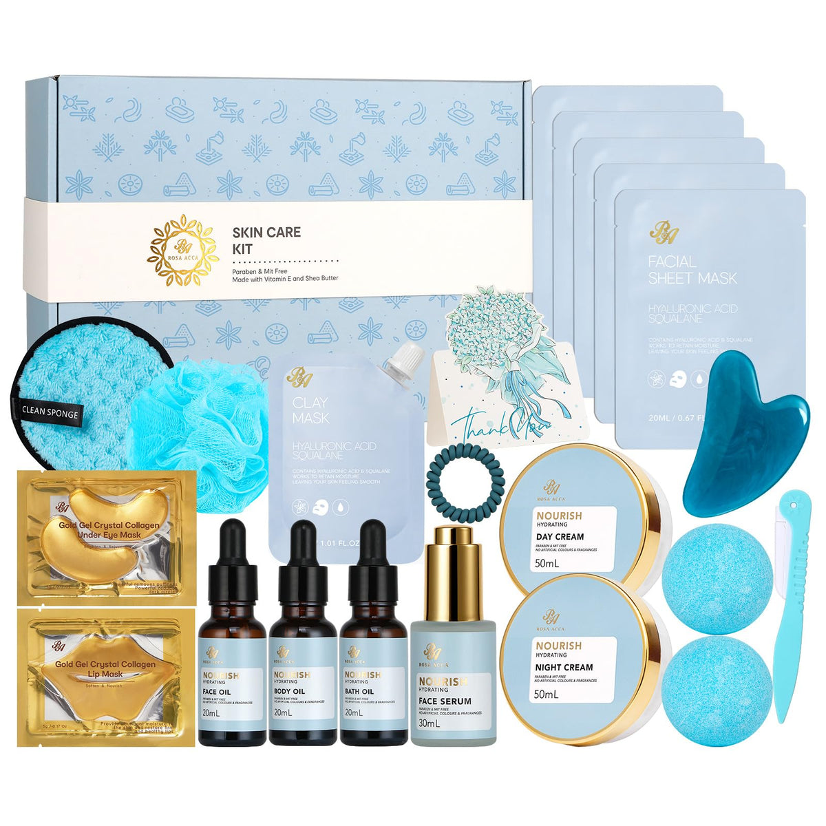 Gifts for Women & Men, 30Pcs Birthday Gift for Women, Face Skin Care Set