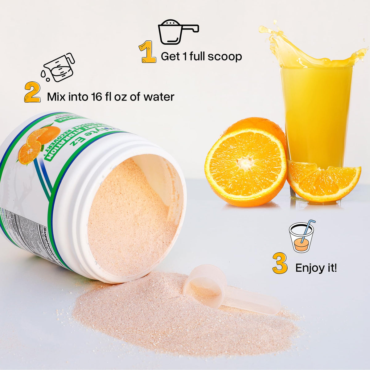 Strolyte Ez Keto Electrolytes Powder - Sugar Free Daily Hydration Powder Boost Energy & Muscle Recovery - Refreshing Tangerine Electrolyte Powder with All Essential Electrolytes & Trace Minerals