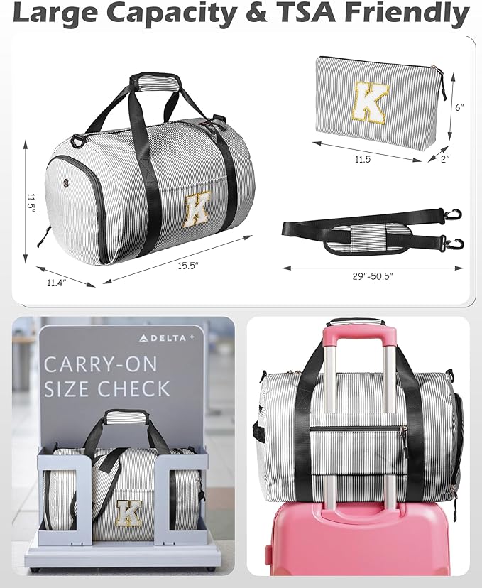 Vogewood Daughter Birthday Gift, Girls Travel Duffle Bag, Kid Overnight Bag