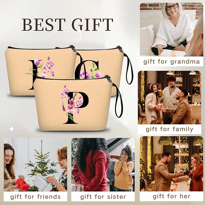 Birthday Inspirational Bridesmaid Proposal Team Small Gifts for Women Mom Aunt Teacher Sister Coworkers Makeup Cosmetic Bag Travel with Mirror Mothers Day Christmas Graduation P