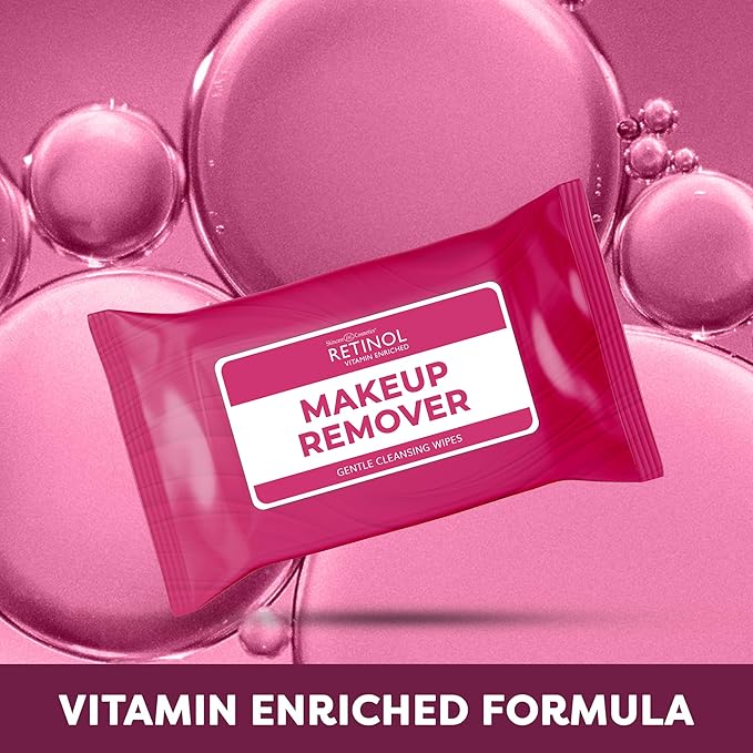 LIVAURA Retinol Makeup Remover Face Wipes - Individually Wrapped, 30 Count