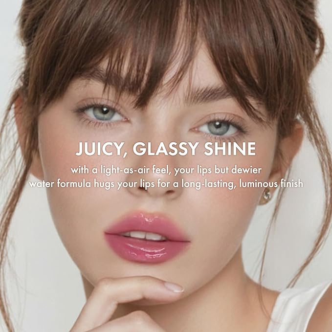 Amuse SEOUL Daisy Flower Dew Tint (06 FIG DEW) - Glossy Moisturizing Lip Stain, Watery Glow Lip Tint, Long Lasting Color, Dewy Finish, Vegan, Korean Beauty Makeup