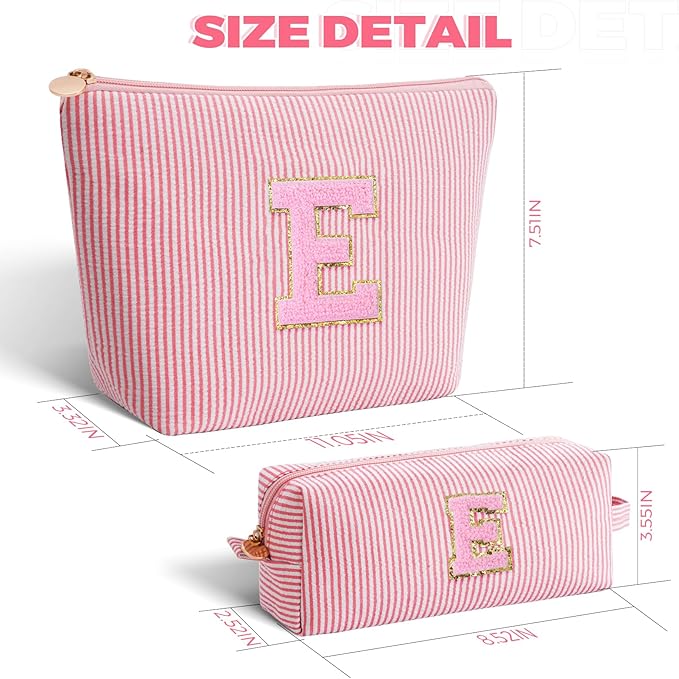 Btffitting Gifts for Teen Girls Women - Birthday Gifts for 10 11 12 13 14 15 16 17 18 Years Old Girl,Makeup Bag Cosmetic Bag,Teacher Gift Trendy Stuff Toiletry Bag - Peach,E
