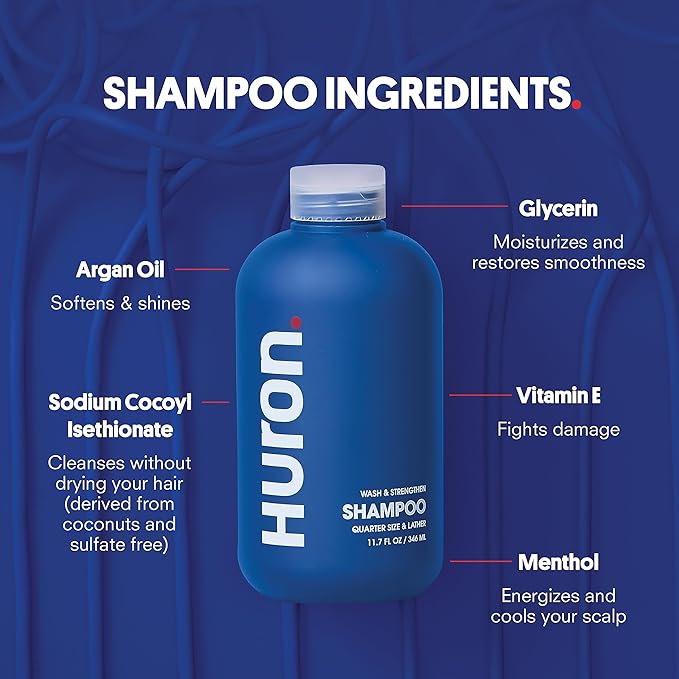 Huron Shampoo + Conditioner for All Hair Types; 2-pack (11.4 oz)