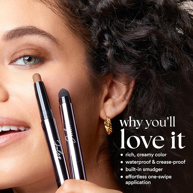 Julep Eyeshadow 101 Cream-to-Powder Waterproof Shadow Stick – Black Cherry Matte – Long-Lasting, Crease-Proof, Rich Toned Burgundy Matte Cream Eyeshadow with Built-in Smudger