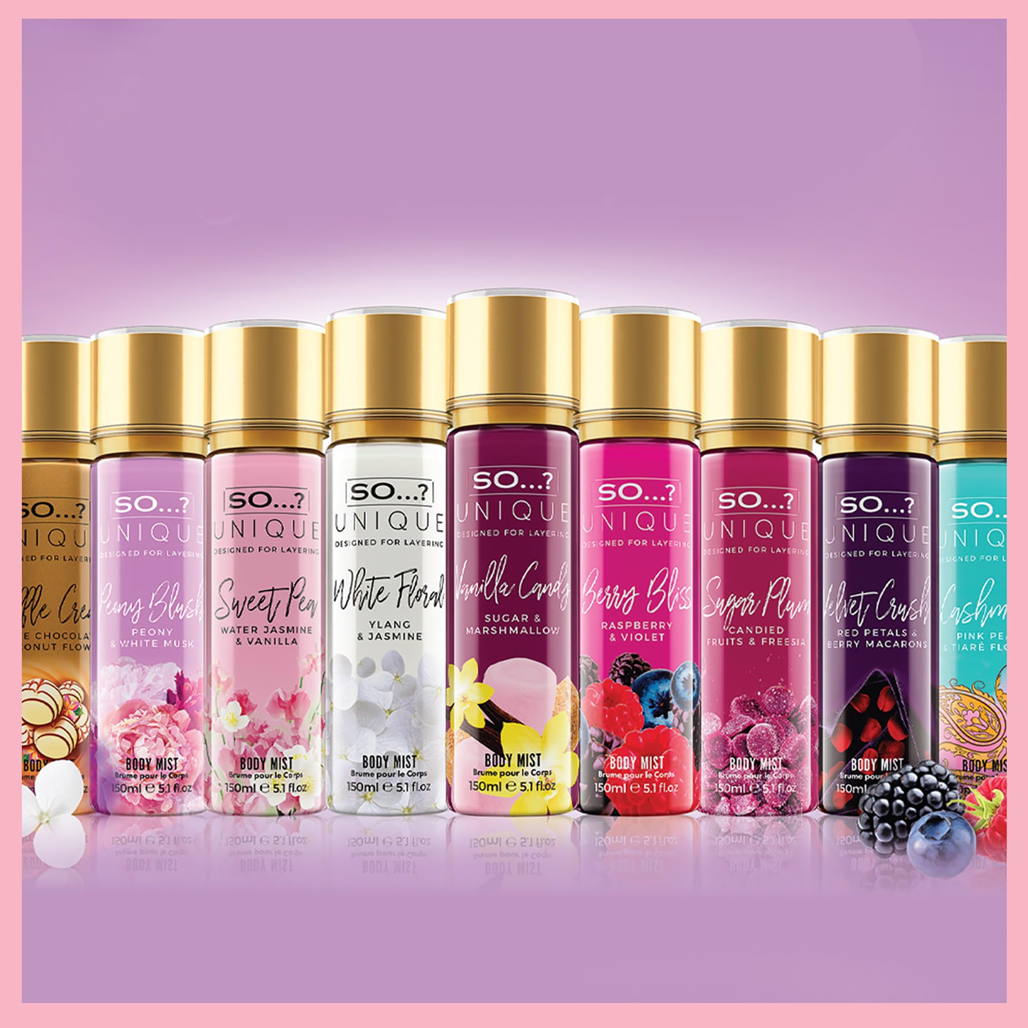 So...? Unique Coral Daisy Body Mist - Perfume for Women - Gourmand Fruity Vanilla Perfume - Gifts - Body Spray for Women - 5.1 oz