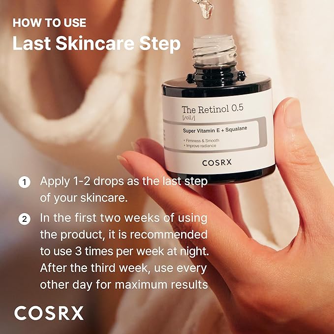 COSRX Retinol 0.5 Oil, Anti-Aging Serum, Fine Lines & Firmness(0.67 fl.oz)
